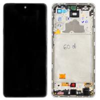 TOUCH SCREEN DISPLAY ORIGINALE PER SAMSUNG GALAXY A725 A72 CON FRAME BIANCO