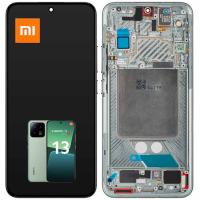 TOUCH SCREEN DISPLAY PER XIAOMI MI 13 5G CON FRAME VERDE SERVICE PACK