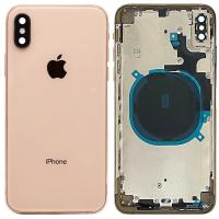 [a616] SCOCCA CON FRAME PER APPLE IPHONE XS MAX GOLD ORO