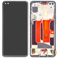 [e124] TOUCH SCREEN DISPLAY PER ONEPLUS ONE PLUS NORD 5G CON FRAME GRIGIO