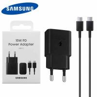 [b9895] CARICABATTERIE TRAVEL CARICA MURO Samsung Travel Charger Type-C EP-T1510XBEGEU Black In Blister