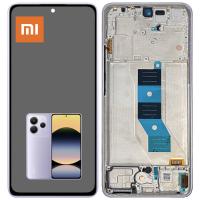 [t3657] TOUCH SCREEN DISPLAY PER XIAOMI REDMI NOTE 14 5G CON FRAME VIOLA SERVICE PACK