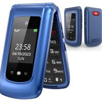 [r1224] SMARTPHONE Uleway G380d Big Button Mobile Phone Blue In Blister NUOVO