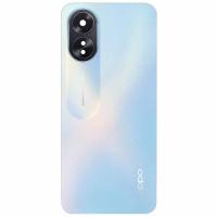 [y3185] BACK COVER + VETRO FOTOCAMERA PER OPPO A18 CPH2591 BLU