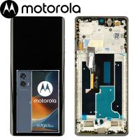 [h466] TOUCH SCREEN DISPLAY PER MOTOROLA EDGE 50 FUSION 5G CON FRAME FOREST BLU SERVICE PACK