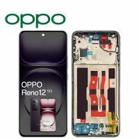 [y3191] TOUCH SCREEN DISPLAY PER OPPO RENO 12 5G CPH2625 CON FRAME NERO SERVICE PACK