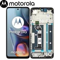 [h479] TOUCH SCREEN DISPLAY PER MOTOROLA MOTO E15 4G XT2523 CON FRAME SERVICE PACK