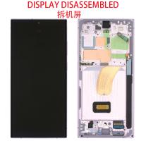 [b10474] TOUCH SCREEN DISPLAY PER SAMSUNG GALAXY S23 ULTRA S918 CON FRAME VIOLA SMONTATO GRADO A