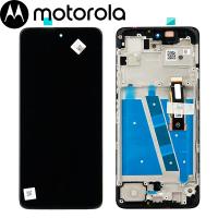 [h507] TOUCH SCREEN DISPLAY PER MOTOROLA MOTO G72 XT2255 CON FRAME NERO SERVICE PACK