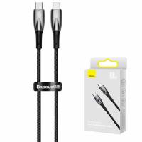 CAVO CABLE BASEUS USB-C To USB-C Cable Crystal Shine Series 100W 5A 1.2m NERO CAJY000603