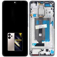 TOUCH SCREEN DISPLAY PER XIAOMI POCO F6 5G (2024) 24069PC21G CON FRAME GOLD
