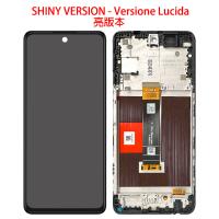 TOUCH SCREEN DISPLAY PER TCL 50 / 50 PRO NXTPAPER 5G T702D T802D T803 CON FRAME NERO VERSIONE LUCIDA