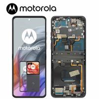 TOUCH SCREEN DISPLAY PER MOTOROLA MOTO RAZR 50 XT2453 CON FRAME GRIGIO NERO