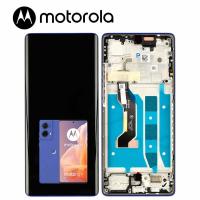 TOUCH SCREEN DISPLAY PER MOTOROLA MOTO G85 5G XT2427 CON FRAME BLU SERVICE PACK