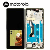 TOUCH SCREEN DISPLAY PER MOTOROLA MOTO G85 5G XT2427 CON FRAME VERDE SERVICE PACK