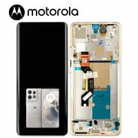 TOUCH SCREEN DISPLAY PER MOTOROLA MOTO EDGE 50 PRO 5G XT2403 CON FRAME PEARL SERVICE PACK