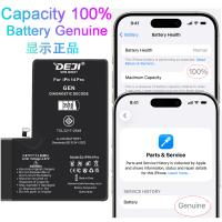 BATTERIA DEJI PER APPLE IPHONE 14 PRO HIGH CAPACITY 3510mAh AUTODIAGNOSTICABILE 2ND GEN SHOW GENUINE