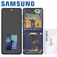 TOUCH SCREEN DISPLAY PER SAMSUNG GALAXY Z FLIP 7 F766 CON FRAME BLU SERVICE PACK