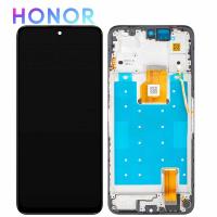 TOUCH SCREEN DISPLAY PER XIAOMI HONOR X7D 4G / X74D 5G / 400 SMART 4G CON FRAME NERO SERVICE PACK