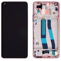 [t1091] TOUCH SCREEN DISPLAY PER XIAOMI MI 11 LITE 5G NE CON FRAME PINK