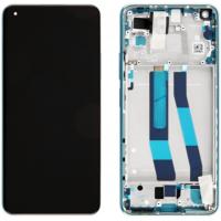 [t1094] TOUCH SCREEN DISPLAY ORIGINALE PER XIAOMI MI 11 LITE 5G CON FRAME VERDE