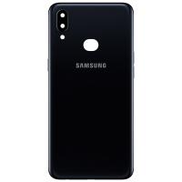 [b4559] COPRIBATTERIA BACK COVER PER SAMSUNG GALAXY A10S 2019 A107 CON VETRO FOTOCAMERA NERO