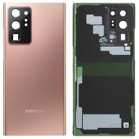 [b6017] COPRIBATTERIA BACK COVER PER SAMSUNG GALAXY NOTE 20 ULTRA 5G N986 CON VETRO FOTOCAMERA QUALITA' ORIGINAL BROWN