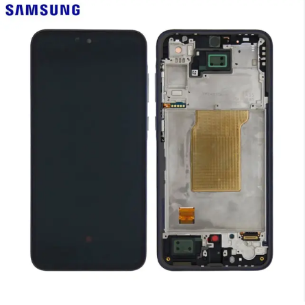 [b10380] TOUCH SCREEN DISPLAY PER SAMSUNG GALAXY A56 5G A566 CON FRAME GRIGIO SERVICE PACK ASSEMBLATO DA SAMSUNG