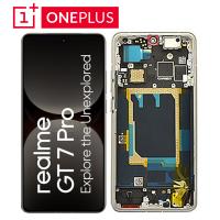 [y3164] TOUCH SCREEN DISPLAY PER REALME GT 7 PRO 5G RMX5010 / RMX5011 CON FRAME GRIGIO SERVICE PACK