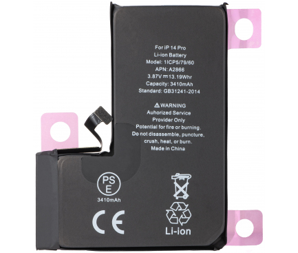 [a3526] BATTERIA PER APPLE IPHONE 14 PRO HIGH CAPACITY 3400mAh DIAGNOSTICABILE
