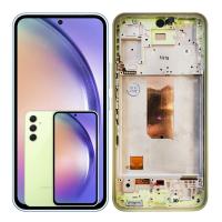 [b10621] TOUCH SCREEN DISPLAY PER SAMSUNG GALAXY A54 5G A546 CON FRAME VERDE SERVICE PACK ASSEMBLATO