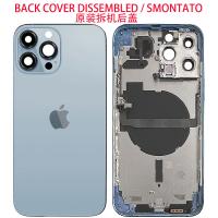 [a3650] BACK COVER SCOCCA PER APPLE IPHONE 13 PRO MAX + FRAM E+ FULL FLEX SMONTATA GRADO A BLU